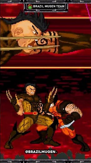 DAKEN CALLS THE DARK AVENGERS! | Insane MUGEN Hyper Move #Shorts