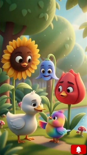 🌸😢 Why is this little flower crying?When Ducky and Chicky #animation #funny #cute #duck #movie