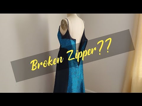 How to replace an invisible zipper