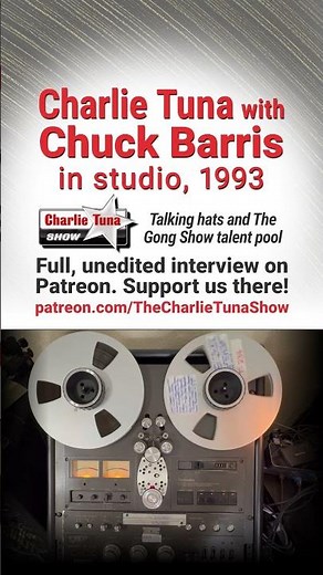 Charlie Tuna with Chuck Barris, 1993 — CT 00009, Talking about hats and The Gong Show talent pool