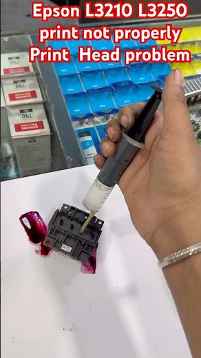 Epson L3210 L3250 print not properly Print Head problem#epson #service #printersupportsoftware