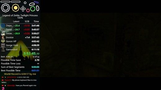 TP 100% speedrun