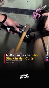 A woman’s hair gets stuck in a hair straightener — rescuers destroy the device to save her hair! Talk about saving beauty at any cost! hair straightener, woman, viral video, hair rescue, beauty mishap #HairFail #ViralVideo #BeautyMishap #TrendingNews #HairRescue #FunnyMoment | Delima Updates