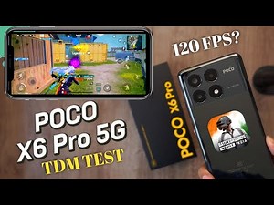 POCO X6 PRO TDM TEST 😱 | 120 FPS UNLOCK? | BGMI & PUBG MOBILE
