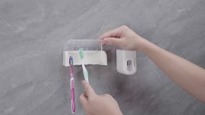 Amazon.com: 5 Slots Wall Mount Toothbrush Holder with Cover, Self Adhesive Toothbrush Storage Organizer for Shower, Toothbrush Hanger with Automatic Toothpaste Squeezer Dispenser : Home & Kitchen