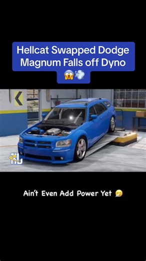Hellcat Swapped Dodge Magnum Falls off Dyno