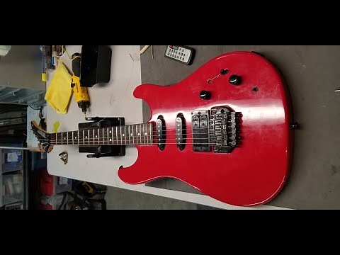 Setting Up a Kahler Spyder Locking Tremolo Bridge... on a 1988 Peavey Tracer Guitar!