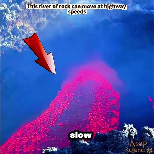 The Hidden Force Controlling Lava Flows #sciencefacts #facts