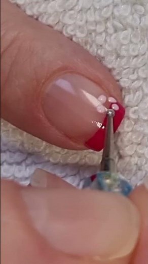 Pretty Pink French Nails With Flower Nail Art | #naildesign
