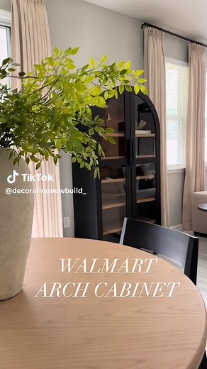 Stunning Arched Black Cabinet from Walmart - Home Decor Review