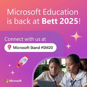 3K views · 23 reactions |  Explore the possibilities of #AI 欄 Connect with brilliant educators  Learn from experts We’ve curated inspiring content for you at Bett 2025. Discover it all at Stand #SM20. https://msft.it/6185oCxk3 | Microsoft Education | Facebook