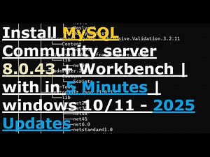 install MySQL 8.0.43 for windows 11