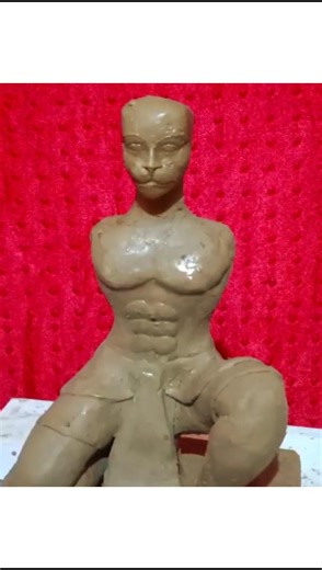 मिट्टी से हनुमान जी की मूर्ति बनाने का तरीका (part 1) /hanuman murti Making . #shorts #ytshorts