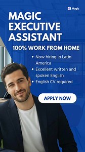 This isn’t a BPO. Work from the comfort of your own home and collaborate directly with global startups and executives. This is a full-time, 100% remote role with a high-paying salary. No VA experience required. Click the link below to learn more ➡️ https://getmagic.com/careers/magic-executive-assistant/ | Careers at Magic