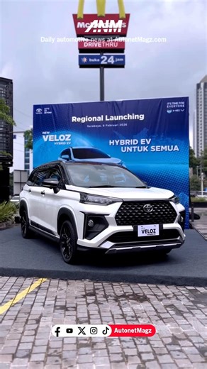 AutonetMagz | Hari ini, Toyota resmi meluncurkan mobil hybrid terbarunya, yaitu New Veloz Hybrid EV di Surabaya. New Veloz Hybrid ini dibanderol mulai... | Instagram