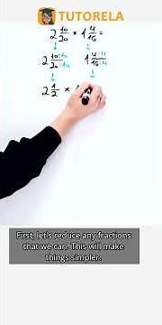 Multiply Mixed Numbers: 2 10/20 × 1 4/16 Explained #Math #MixedFractions