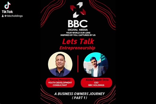 “LETS TALK ENTREPRENEURSHIP” Part 1 & 2 / ft. Ceo of BBC HOLDINGS Venture Capital & Private Equity Firm ( PART 1 ) - Start / 01:49 ( PART 2 ) - 01:49/ End #entrepreneurship #letstalkentrepreneurshippodcast #youthdevelopment