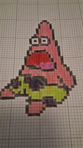 PATRICK PIXEL ART #sketch #drawing #art