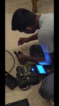 Optical Fibre Cable High Speed Internet line installation and cable joint #fibreconnection