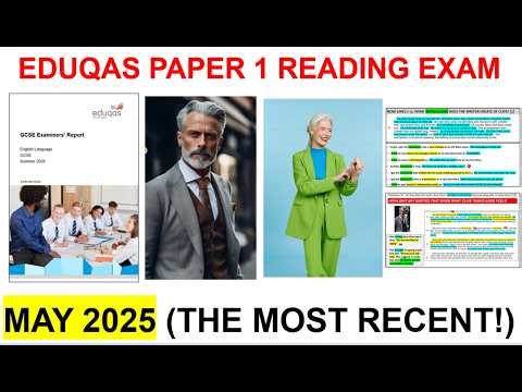 EDUQAS MAY 2025 Paper 1 Reading Q1-Q5 Walkthrough - most recent!!