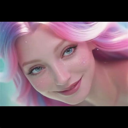 AI Mermaid: Her First Smile Beneath the Sea 🧜♀️✨