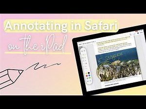 Annotating in Safari on the iPad