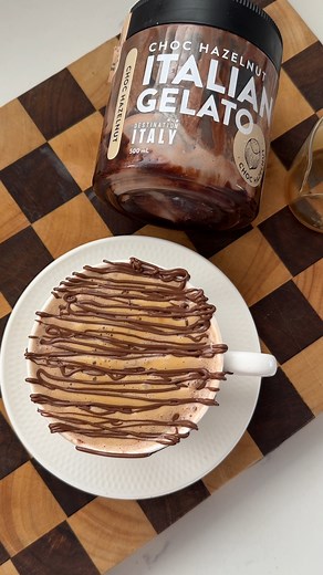 Affogato series episode #2 - Did you know that affogato means “drowned” in Italian? 🌰 Here we’ve drowned our delicious hazelnut gelato with an espresso shot to create the most delicious alcohol free “Frangelico style” affogato. Drizzled with some hazelnut spread this can be enjoyed at any time of the day! Ingredients: - 2 Scoops Chocolate Hazelnut Gelato from Coles - Double espresso shot - 1 tbsp hazelnut spread or nutella Scoop the gelato into the coffee up to create a well for the coffee. Pla