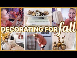 You WON’T Believe How EASY This Fall Living Room Makeover Is 🍂 Fall Decor Haul + Decorating!