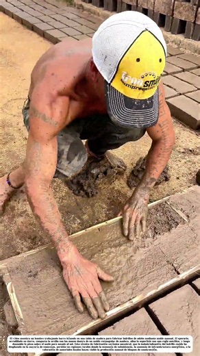 Moldea el barro en la tabla: El ladrillo que las manos aún forman