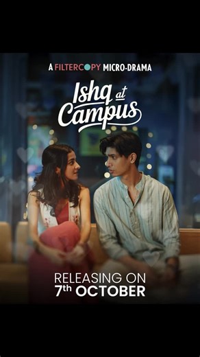 FilterCopy on Instagram: "If campus love had a vibe, it would be this 🥹💗 Episode 1 drops today at 6 PM — don’t miss the feels! ✨ Because sometimes, the best stories start at the fest ❤️ #IshqAtCampus Ft. @maahiforyou @itanyasharma"