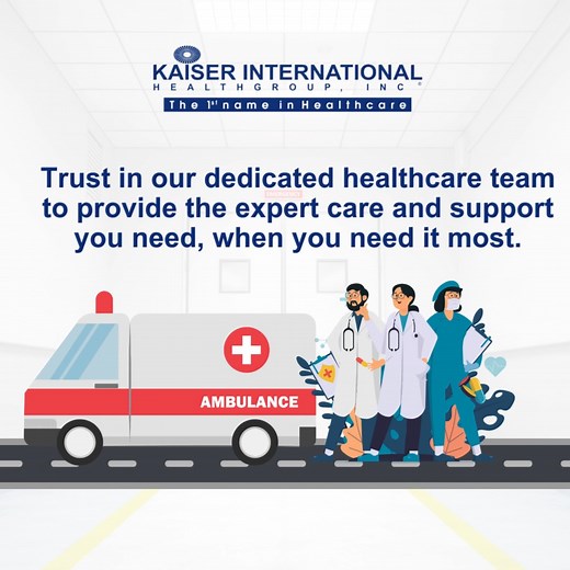 At Kaiser International Health Group, your health and safety are our top priorities. With our dedicated team, we assure you that you will receive the treatment you need! Kaiser—your first name in healthcare! 💙 To know more about our plans, scan the QR code or click here to visit our website: kaiserhealthgroup.com/. #KaiserInternationalHealthgroup #1stNameinHealthcare | Kaiser International HealthGroup, Inc.