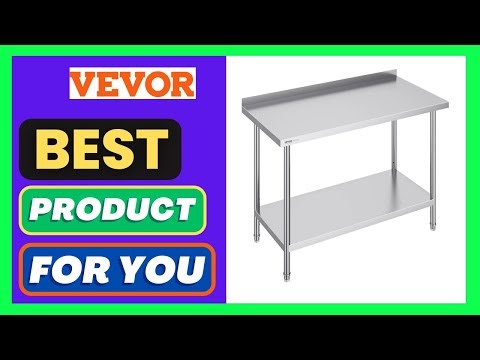 VEVOR 24 x 48 x 36 Inch Stainless Steel Work Table,