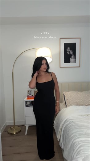 the perfect everyday dress in the softest fabric @YITTY #yittyambassador #maxidress #blackdress