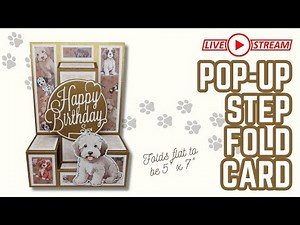 🔴 5" x 7" Pop-Up Step Fold Card (Portrait) | Livestream