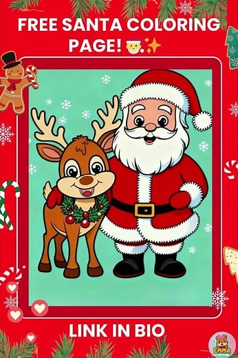 FREE Holiday Coloring Page for Kids — Christmas Fun! 🎅✨