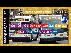 Queens: Buses on Jamaica Avenue at Merrick Blvd - MTA New York City TrAcSe 2019