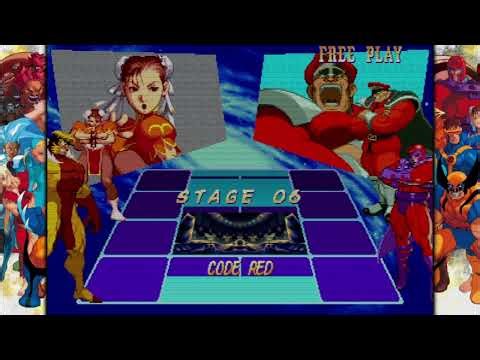X-Men vs Street Fighter Chun-li Sabertooth