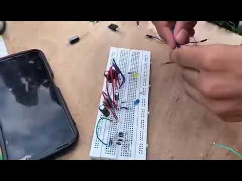 Demonstration of Power Supply using a Breadboard