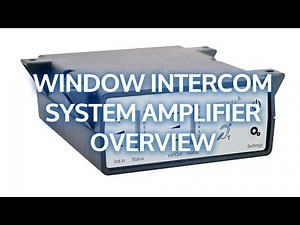 Window Intercom System Amplifier – STS-A31 – Installation Guide