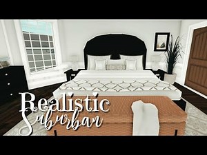 Bloxburg | Realistic Suburban Family Home | 217k Interior Speedbuild