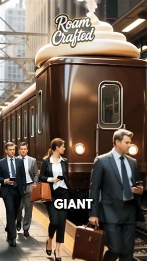 🚆☕ The Coffee Train Adventure | AI-Generated Cinematic Travel ✨ #CoffeeTrain #short