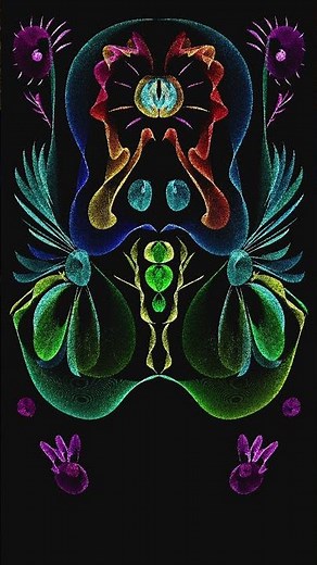 Doodling with particles - Corel Painter 2023 #shorts #art #digitalart