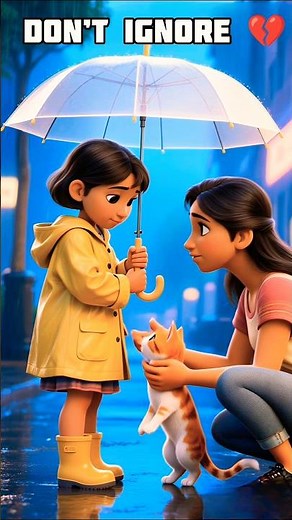 Heart Touching Cat Rescue Story 💔➡️💖 | Kids Animated Short