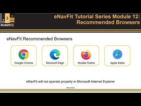 eNavFit Tutorial Series Module Twelve: End to End Online Process