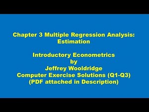 How to Solve Wooldridge Chapter 3 Exercises (Q1-Q3) in Google Colab | Introductory Econometrics