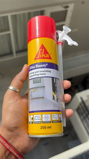 Ankita Singh on Instagram: "“SikaBoom AP is your go-to for sealing and insulation. This fast-curing, HFC-free polyurethane foam is easy to apply and perfect for filling gaps and cracks in any space. #Sika #ExpandingFoam #SikaBoomAP #PolyurethaneFoam #Insulation #diyhome"