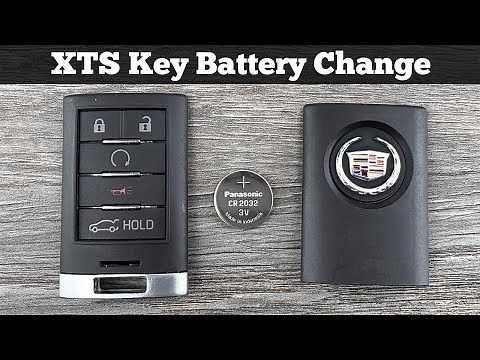 2013 - 2014 CADILLAC XTS Key Fob Battery Replacement - How To Replace Change Remote Batteries DIY