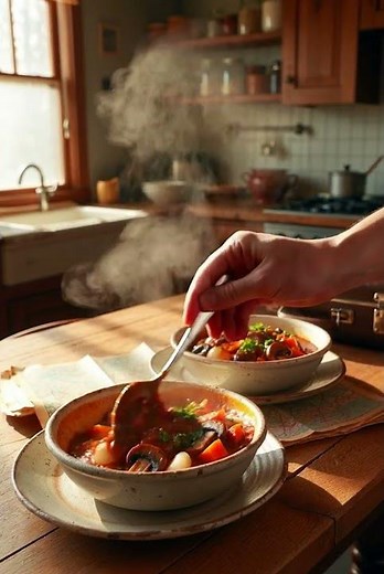 Misty Mountain Mushroom Bourguignon Bowls 🍄🥕🛣️