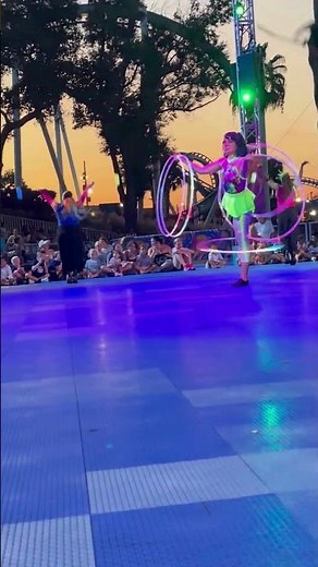 Defying Gravity & Spinning Hoops | SeaWorld Orlando SeaGlow Performer 🎪✨