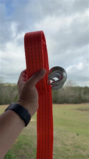 Heavy-Duty Towing Strap: 10K Break Strength, 20 Feet